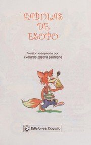 Capa: Fábulas de Esopo