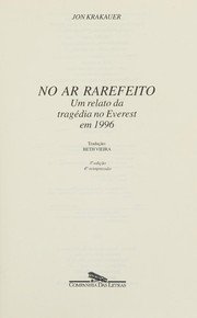 Capa: No Ar Rarefeito