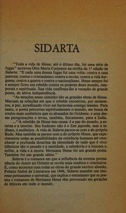 Capa: Sidarta