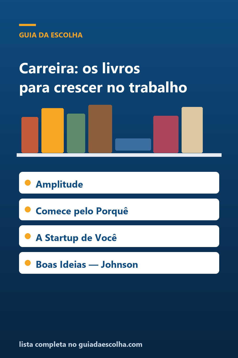 Carreira: os 5 melhores livros para crescer no trabalho — Guia da Escolha