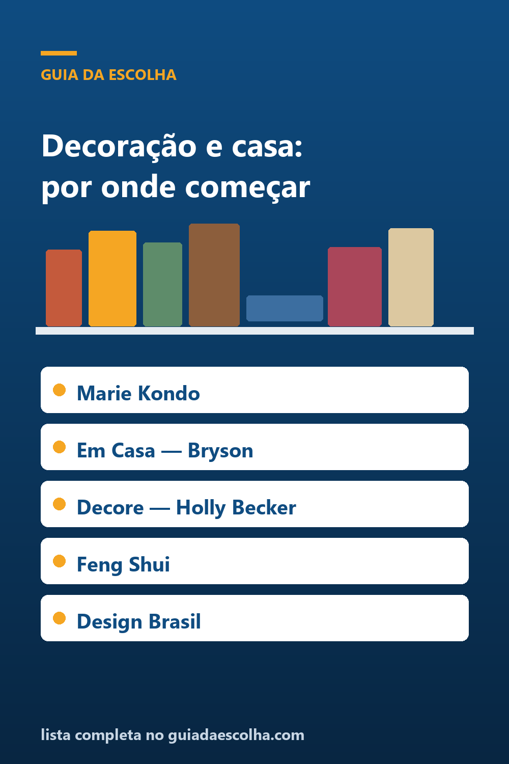 Decoração e casa: os 6 melhores livros para transformar seus ambientes — Guia da Escolha