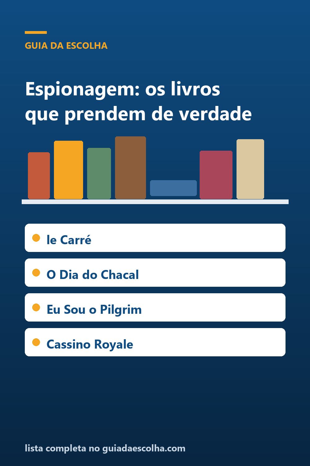 Espionagem: os 4 melhores livros de espiões para começar — Guia da Escolha