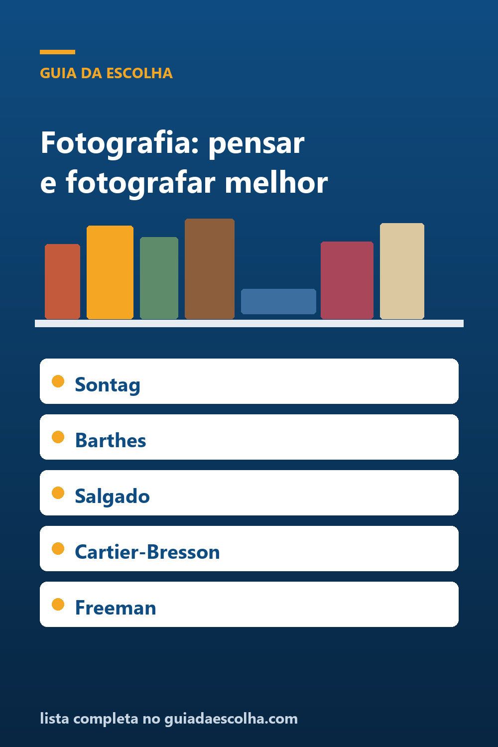 Fotografia: os 8 melhores livros para pensar e fotografar melhor — Guia da Escolha