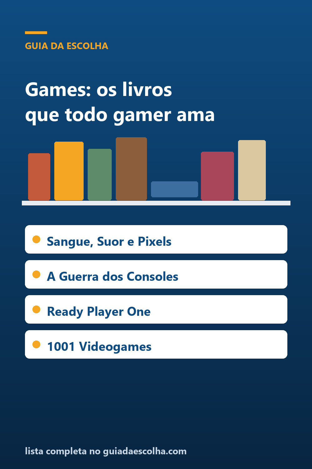 Games: os 5 melhores livros sobre videogames e cultura gamer — Guia da Escolha