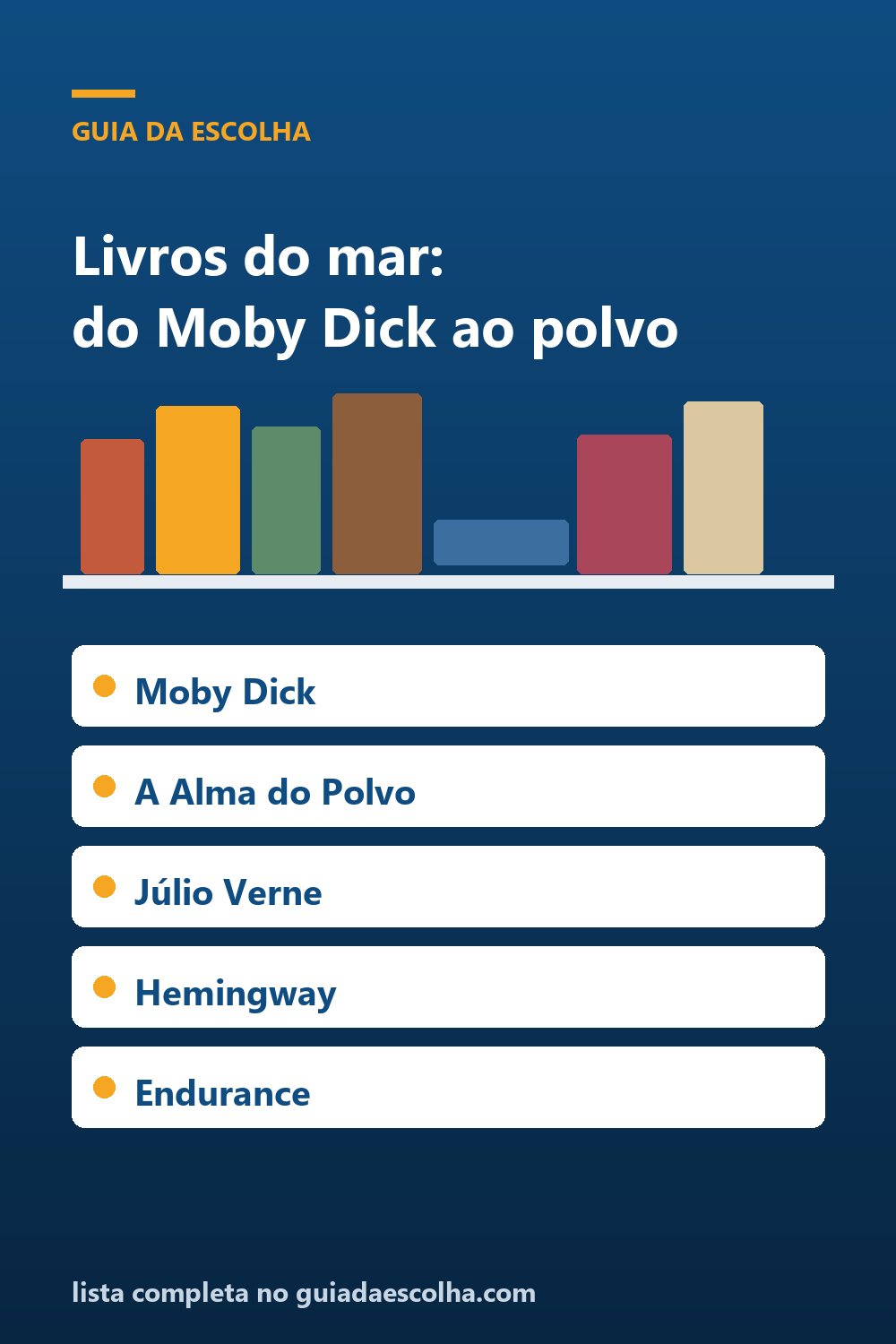 Livros do mar: os 6 melhores sobre o oceano, de Moby Dick à alma do polvo — Guia da Escolha