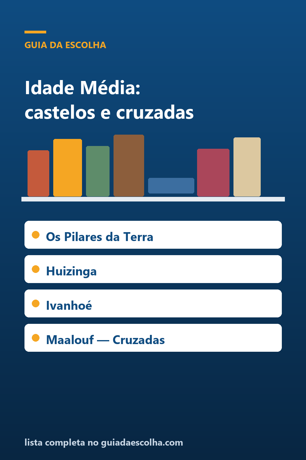 Idade Média: os 5 melhores livros de castelos, cruzadas e cavalaria — Guia da Escolha