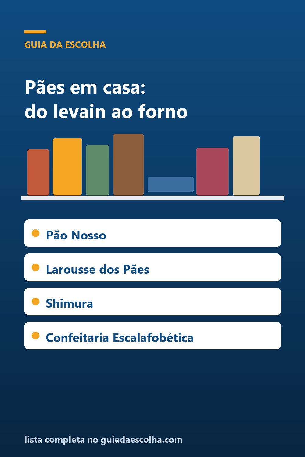 Pães e padaria caseira: os 5 melhores livros para assar em casa — Guia da Escolha