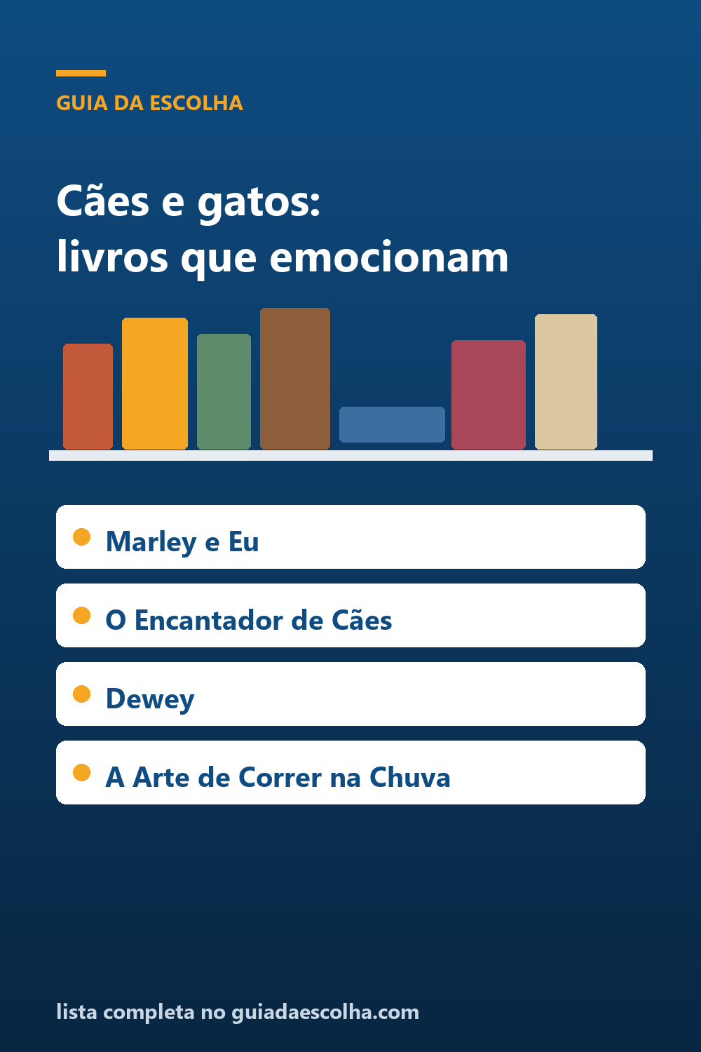 Cães e gatos: os 5 melhores livros para quem ama pets — Guia da Escolha
