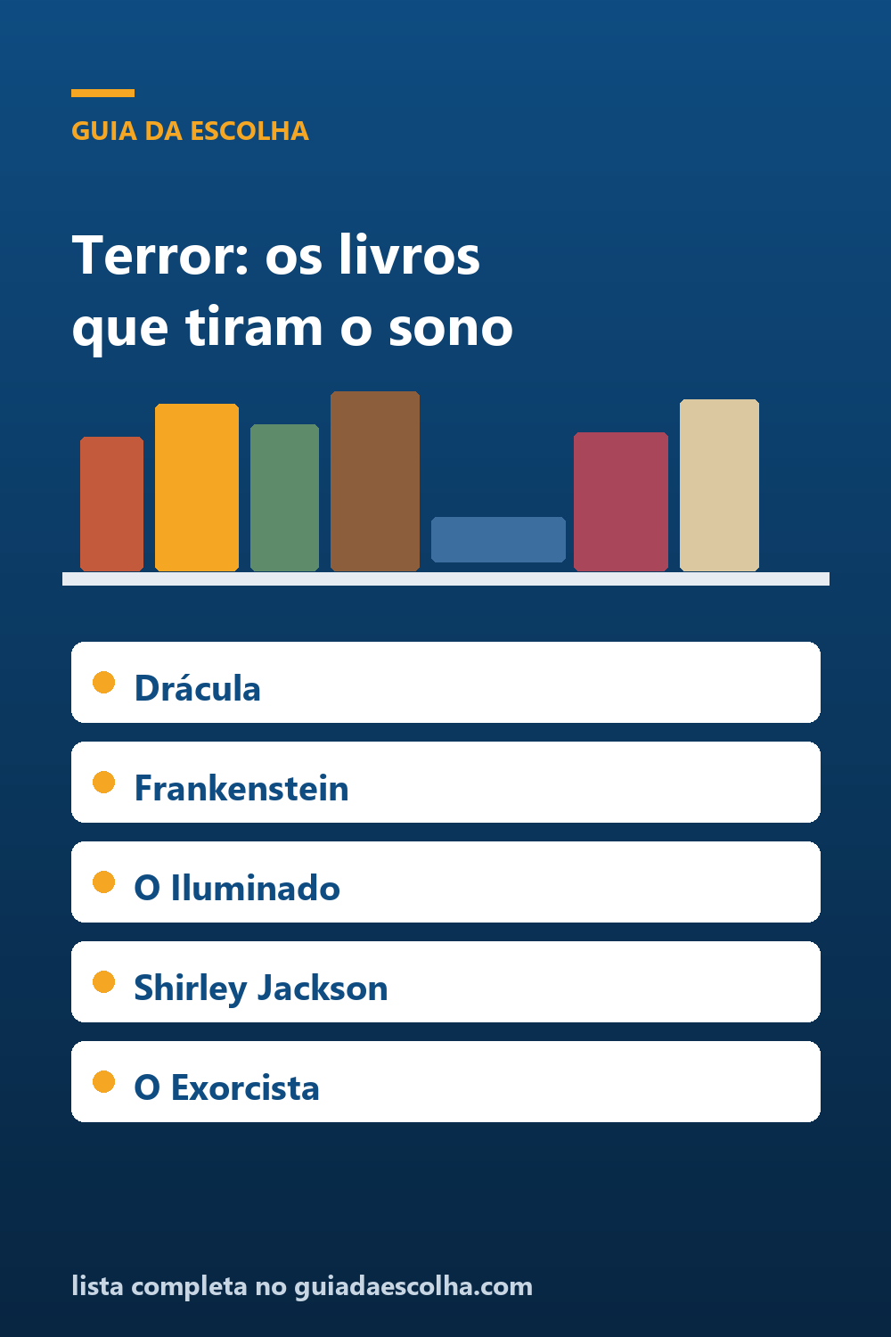 Terror: os 6 melhores livros de horror para perder o sono — Guia da Escolha