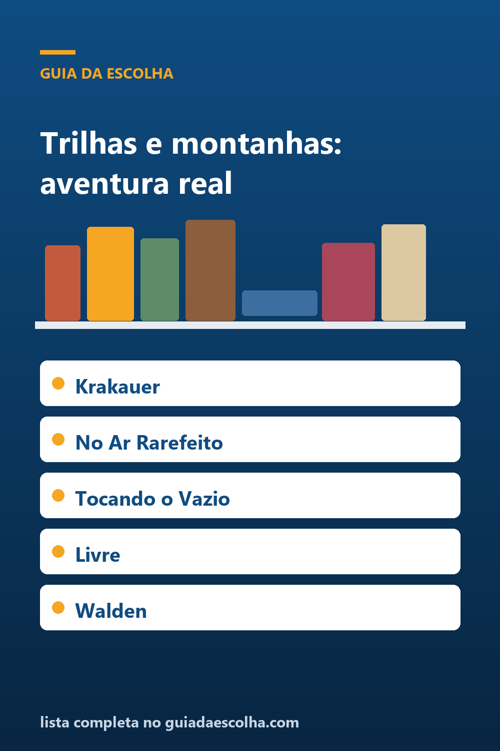 Trilhas e montanhas: os 7 melhores livros de aventura real — Guia da Escolha