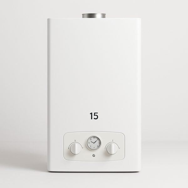 Aquecedor a gás de acumulação (boiler a gás) — imagem ilustrativa