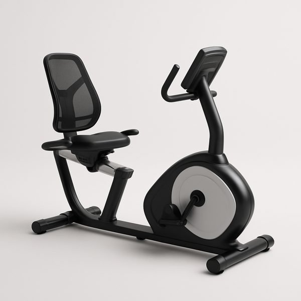 Bicicleta ergométrica horizontal, com encosto — imagem ilustrativa