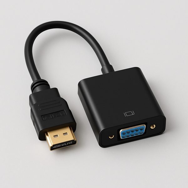 Adaptador e conversor de HDMI para VGA — imagem ilustrativa