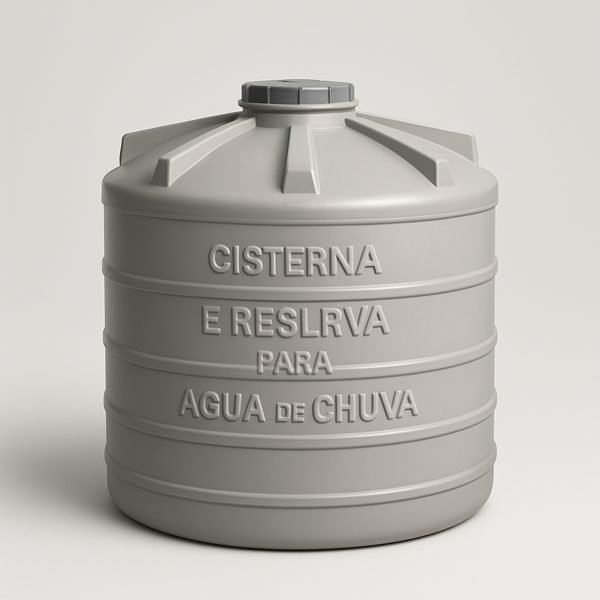 Cisterna e reserva para água de chuva — imagem ilustrativa
