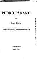 Capa: Pedro Páramo