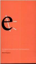Capa: Elementos do Estilo Tipográfico