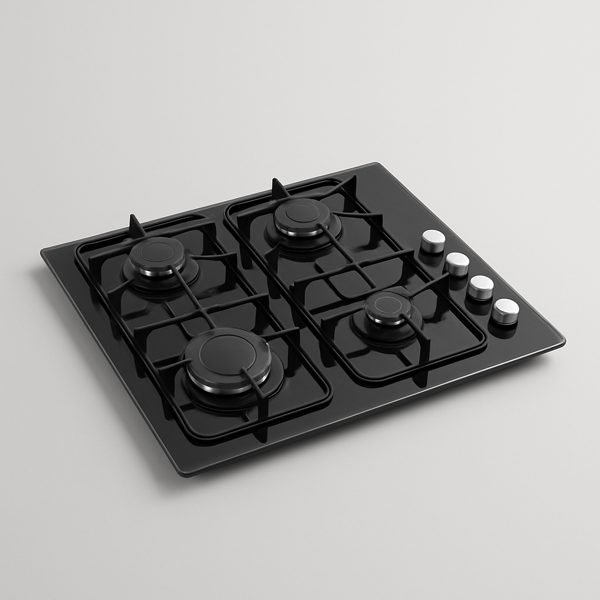 Cooktop a gás de 4 bocas para embutir — imagem ilustrativa