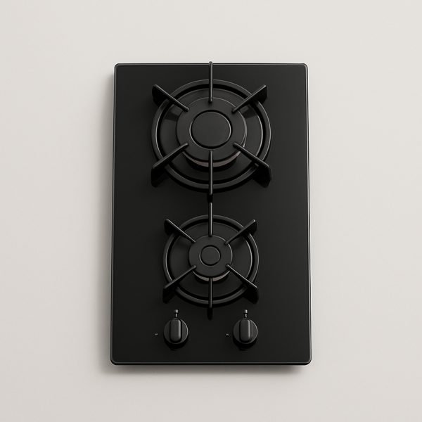 Cooktop a gás de 2 bocas — imagem ilustrativa