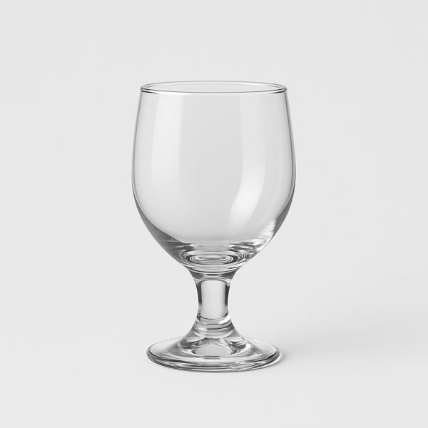 Taça de água e de sobremesa — imagem ilustrativa