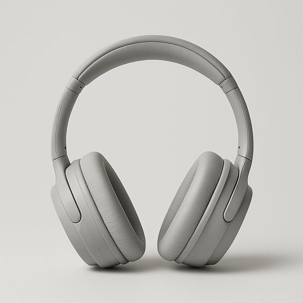 Fone over-ear com cancelamento ativo — imagem ilustrativa