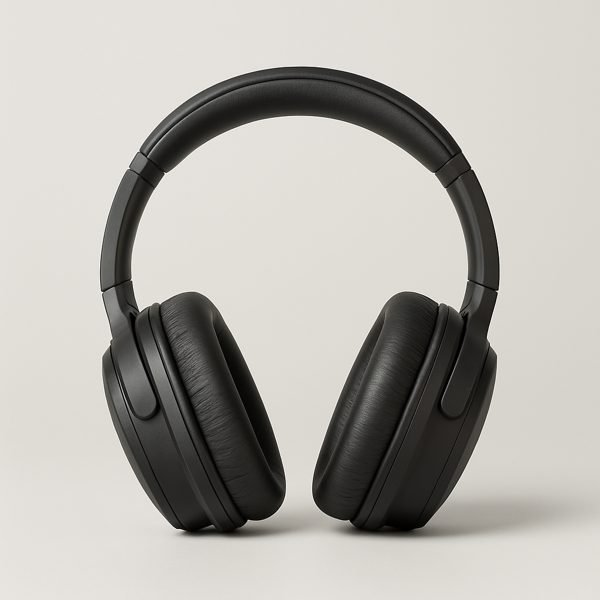 Fone over-ear sem ANC, de boa vedação — imagem ilustrativa