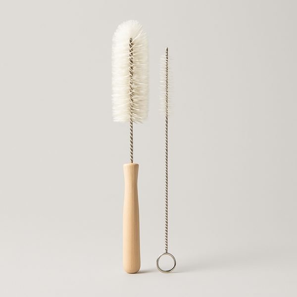 Kit de escovas para garrafa e canudo — imagem ilustrativa