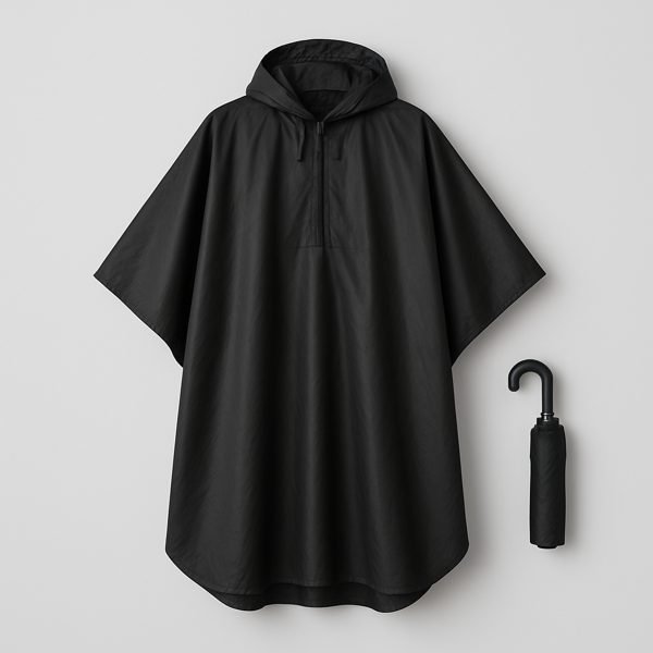 Capa de chuva e poncho — imagem ilustrativa