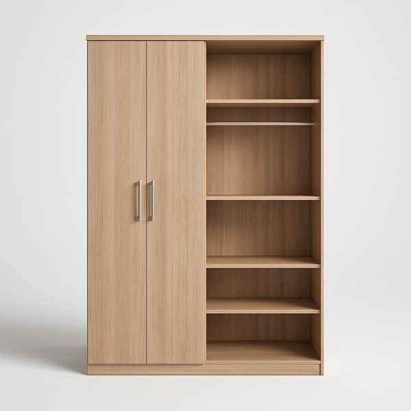 Guarda-roupa modulado em MDF ou MDP — imagem ilustrativa
