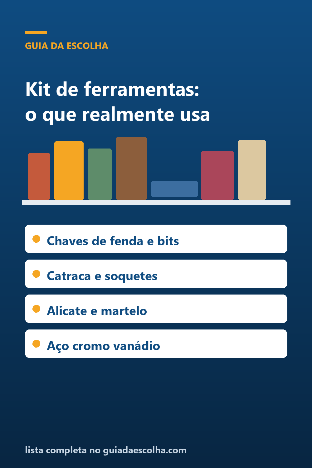 Kit de ferramentas para casa: o que realmente vale ter na maleta (e por que o número de peças engana) — Guia da Escolha