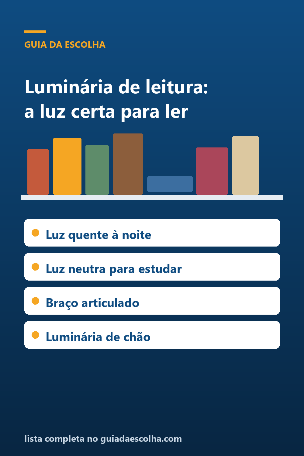 Luminária de mesa e de leitura: como escolher a luz certa para ler — Guia da Escolha