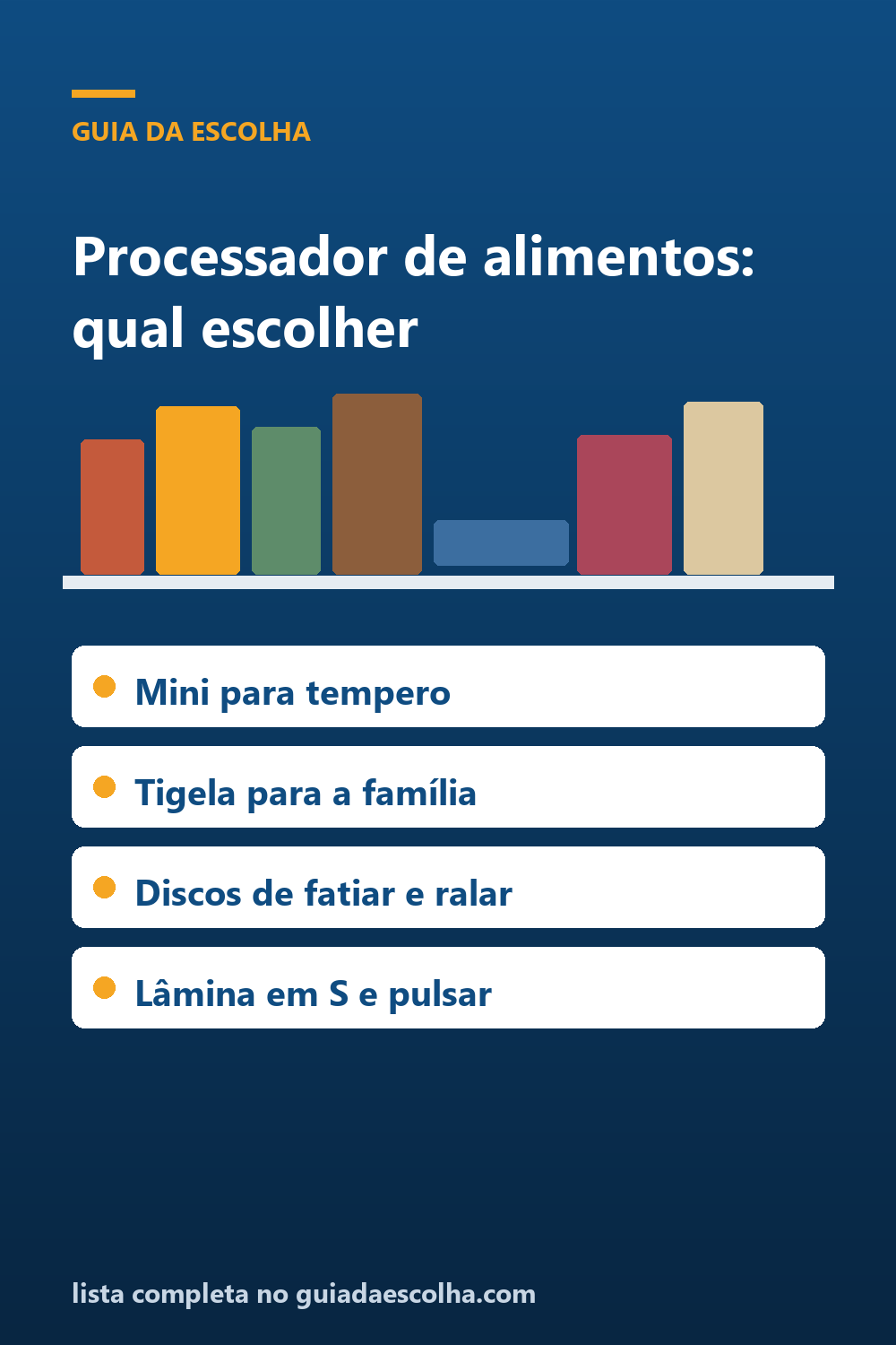 Processador de alimentos: o que ele resolve que o liquidificador e o mixer não resolvem — Guia da Escolha