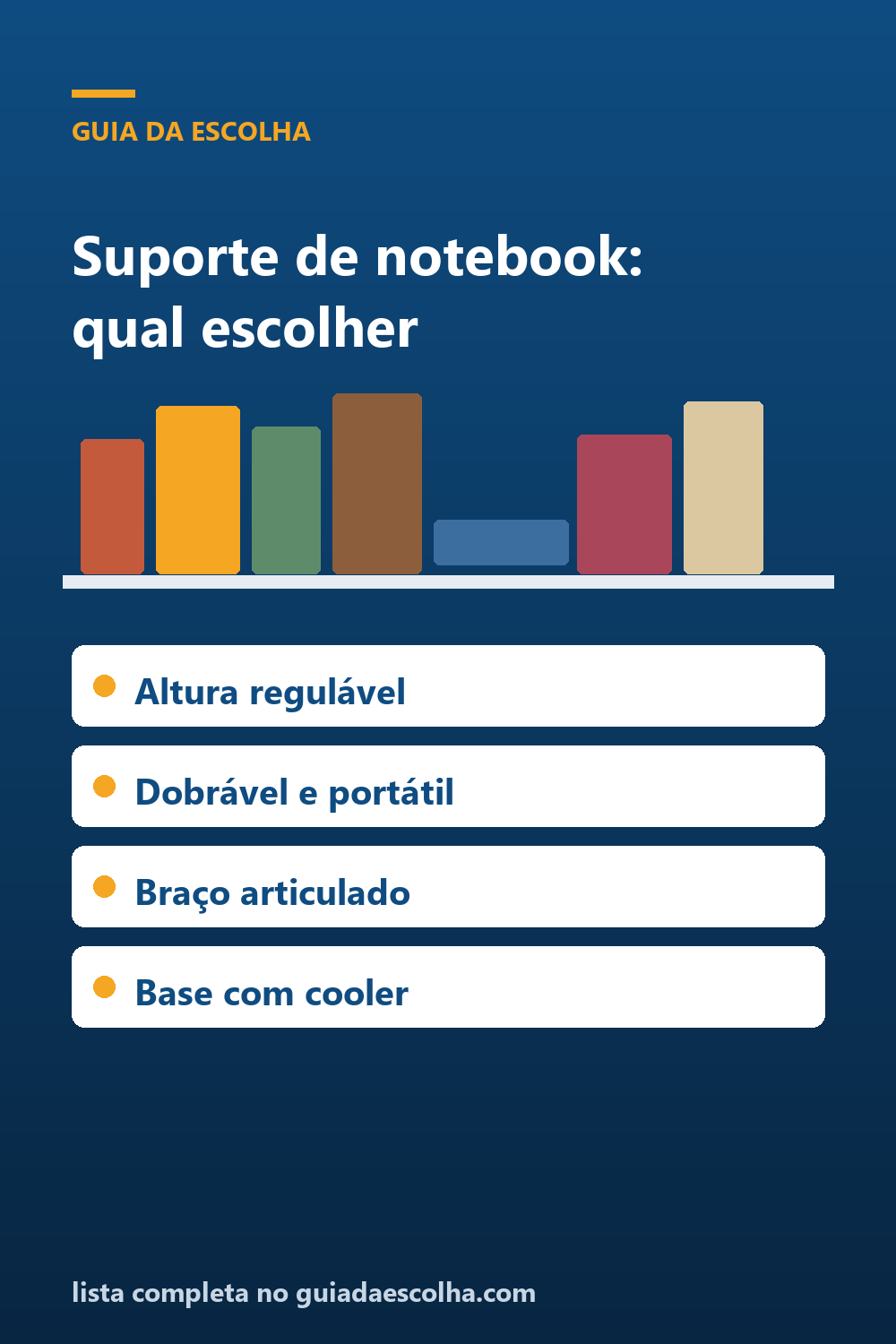 Suporte de notebook: como escolher o apoio certo para a sua mesa — Guia da Escolha
