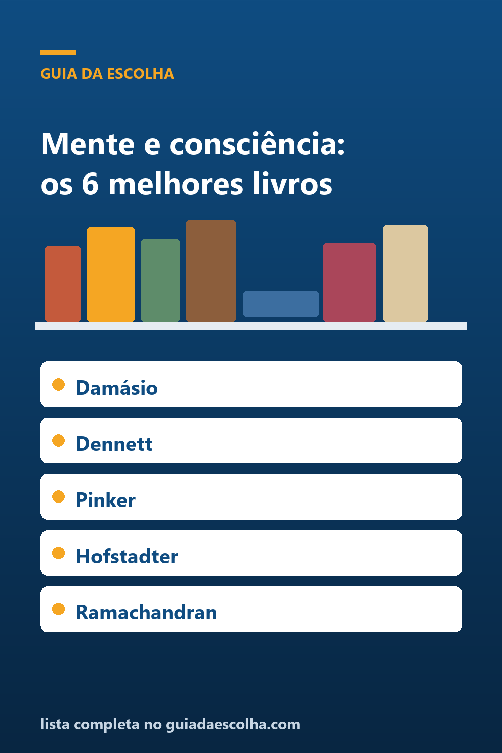 Mente e consciência: os 6 melhores livros sobre o mistério de existir um 'eu' — Guia da Escolha