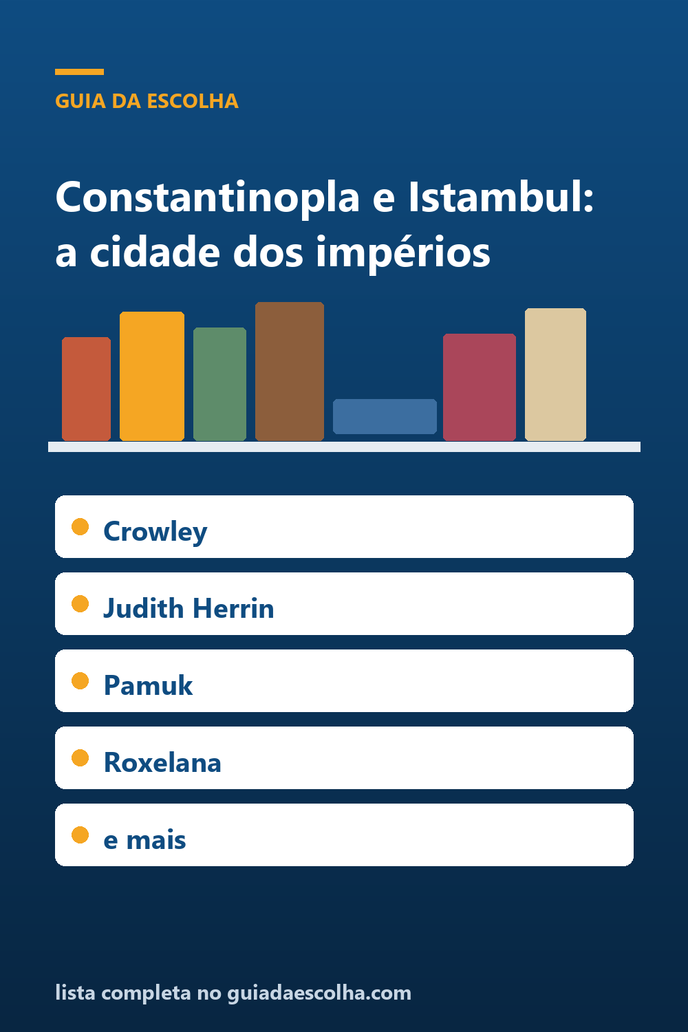 Constantinopla e Istambul: os 6 melhores livros sobre a cidade dos impérios — Guia da Escolha