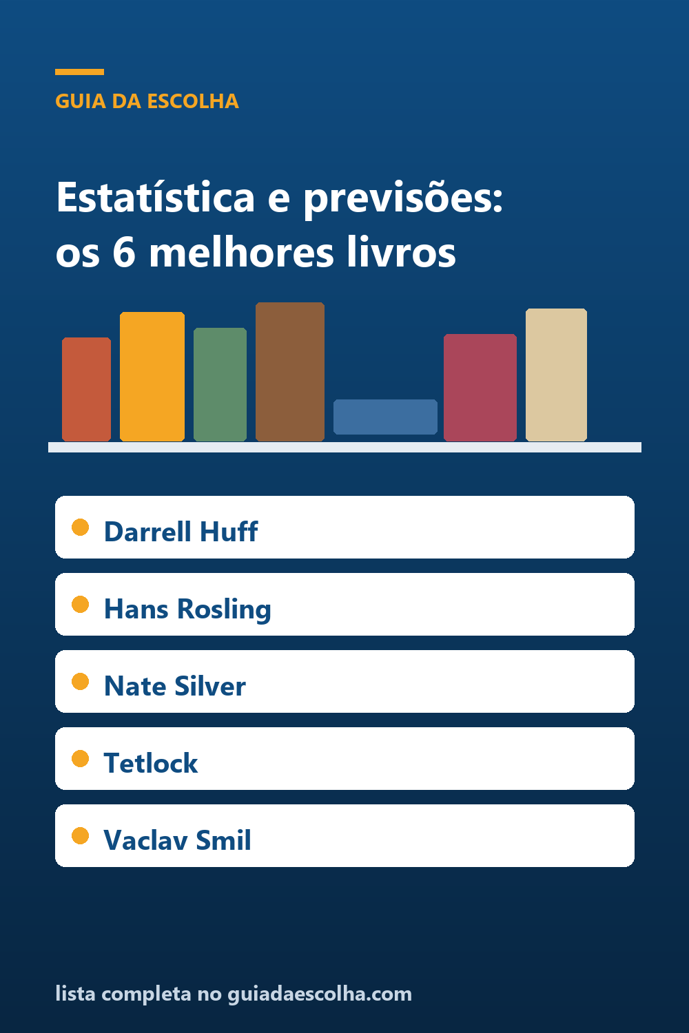 Estatística e previsões: os 6 melhores livros para não ser enganado por números — Guia da Escolha