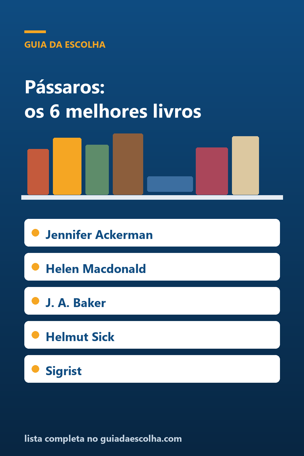 Pássaros: os 6 melhores livros para observar, entender e amar as aves — Guia da Escolha
