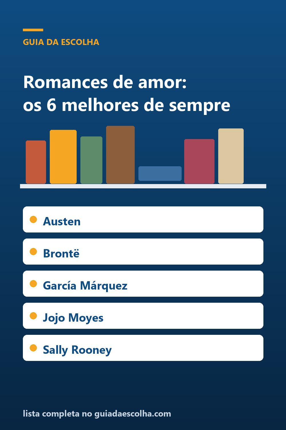Romances de amor: os 6 melhores livros, dos clássicos aos atuais — Guia da Escolha