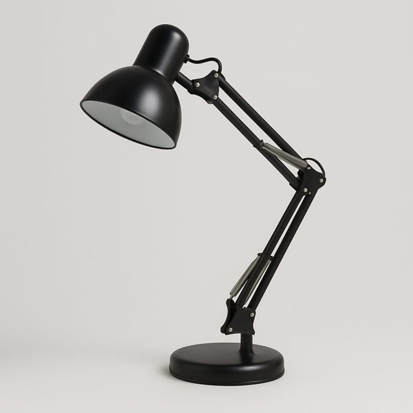 Luminária de mesa com braço articulado — imagem ilustrativa