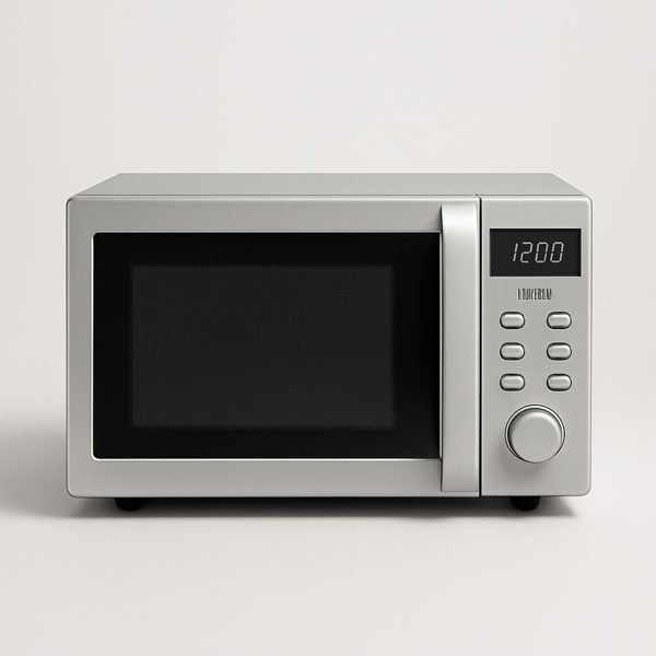 Micro-ondas com grill — imagem ilustrativa