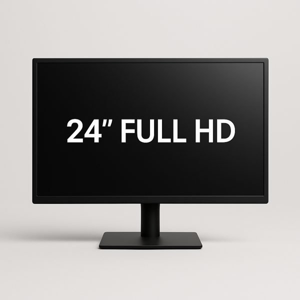 Monitor de 24 polegadas Full HD — imagem ilustrativa