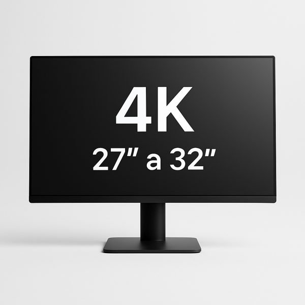 Monitor 4K de 27 a 32 polegadas — imagem ilustrativa