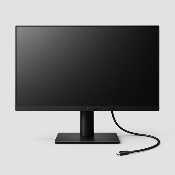 Monitor com USB-C e função de dock — imagem ilustrativa