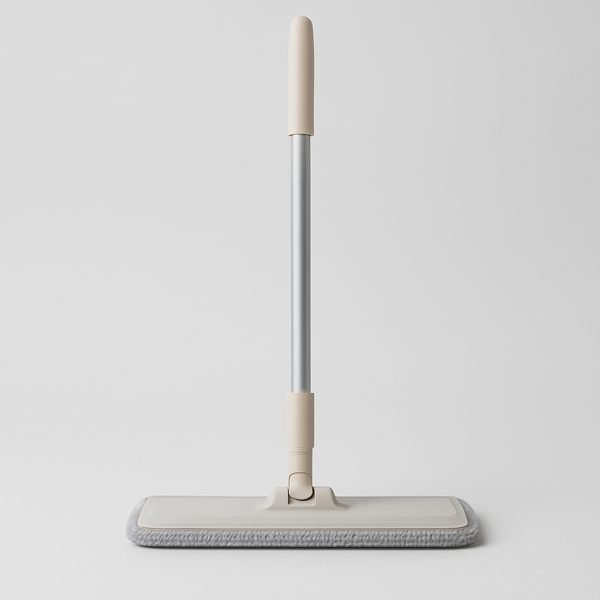 Mop achatado de microfibra com refil lavável — imagem ilustrativa