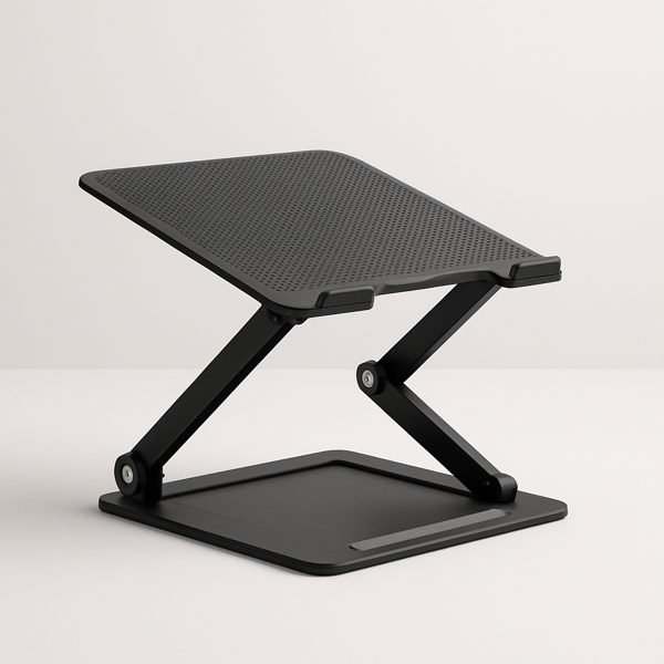 Suporte de notebook e apoio de mesa — imagem ilustrativa