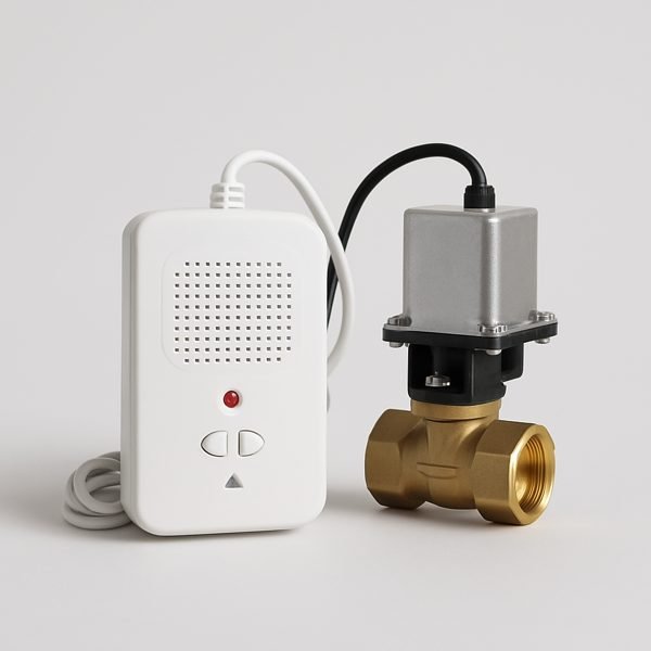 Kit com detector e válvula — imagem ilustrativa