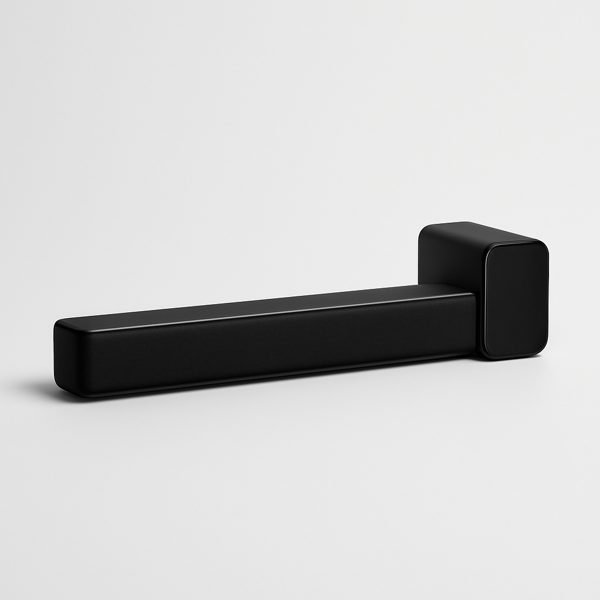 Soundbar compacta, sem subwoofer separado — imagem ilustrativa