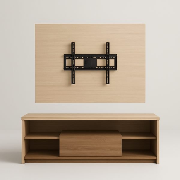 Rack e painel para TV — imagem ilustrativa