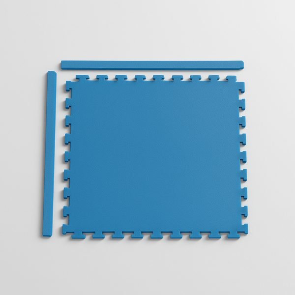 Kit de tatame 50 x 50 cm com bordas — imagem ilustrativa