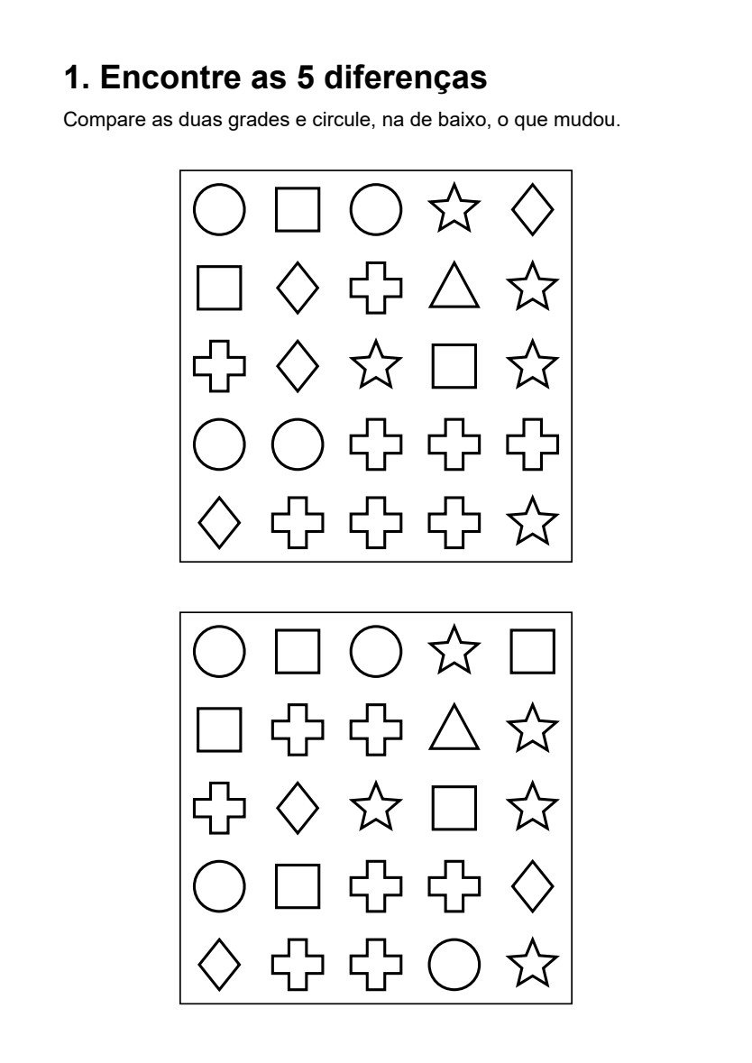 Encontre as 5 diferenças