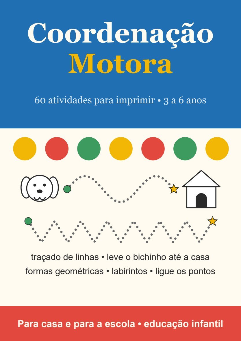 Capa do caderno Coordenação Motora